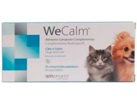 Wepharm Wecalm Alimento Complementar Cão & Gato 30 Comprimidos