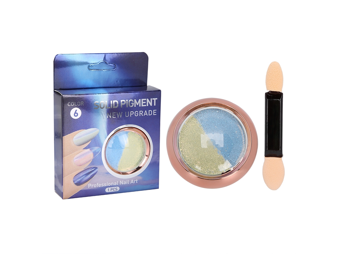 Pó Pigmento com Glitter Espelhado para Unhas Artísticas, Acessório para Manicure, Pó para Unhas 06