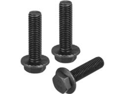 Parafusos Flangeados Sextavados Serrilhados M12x45mm em Aço Carbono Grau 10.9, Pac. 3 Pçs CHABERLU