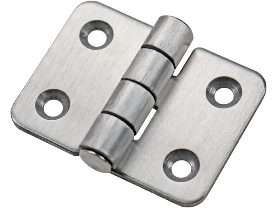 Dobradiça Industrial Pequena De Aço Inoxidável 304, Formato Retangular, 2 Polegadas, Abertura Plana, Para Porta De