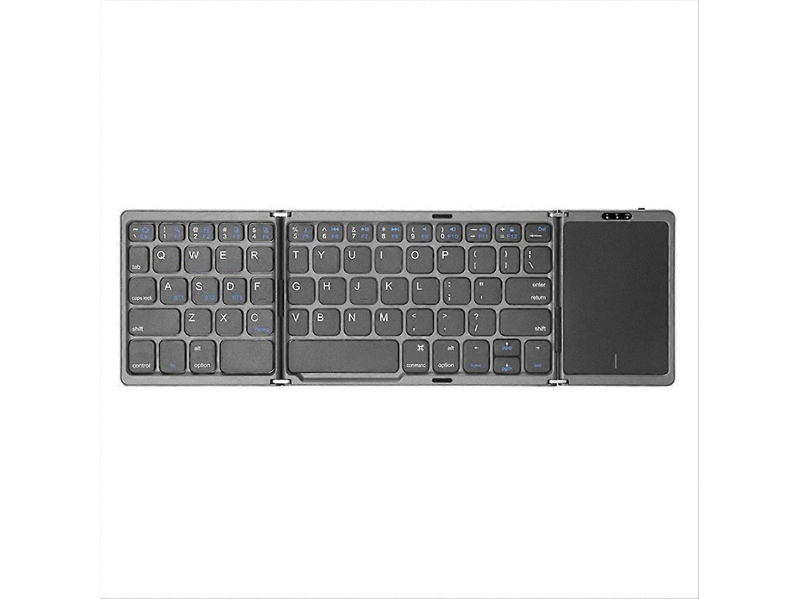 Teclado Dobrável B089t Com Trackpad Para Ios E Windows, Cinza Nostalgia88