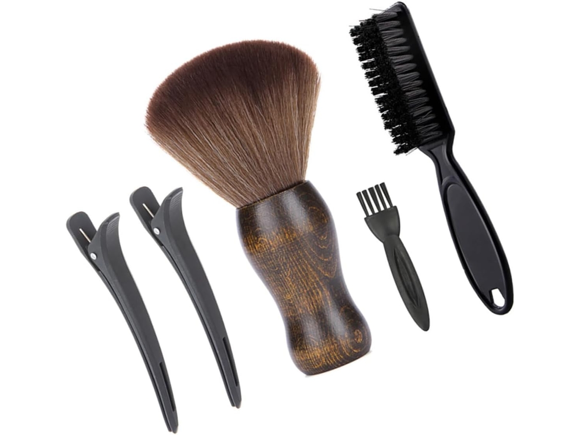 Escova Para Barba, Cabo De Madeira, Prático, Para Barba E Bigode
