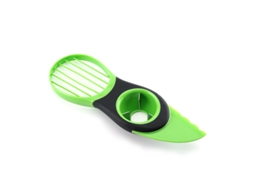 Cortador De Abacate Multifuncional 3 Em 1 Good Grip - Divide, Retira A Semente E Corta - Verde
