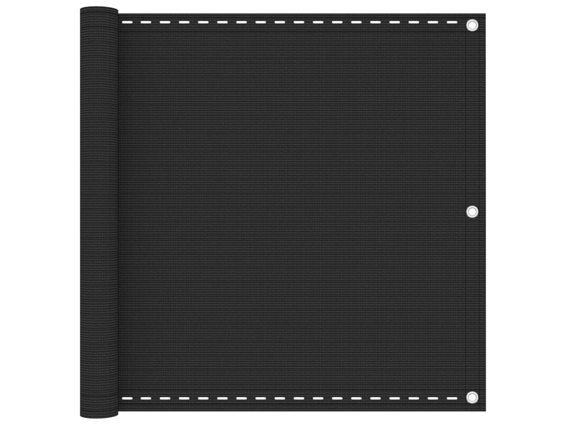 Vidaxl Tela Varanda Hdpe 90x600 Cm Antracite