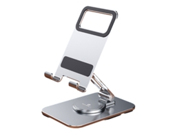 Suporte De Tablet Ajustável, Rotativo E Dobrável, Altura Regulável