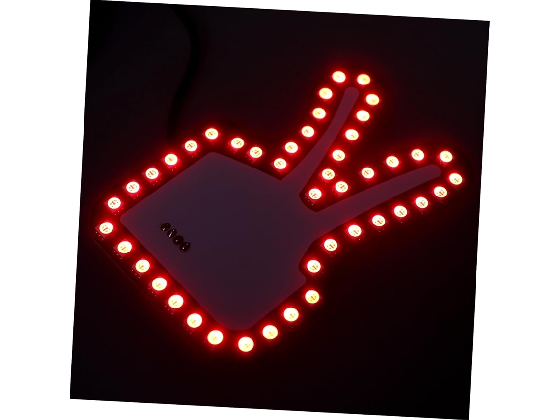 Luz De Led Gatuida Para Carros Com Controle Por Gestos, Luz De Advertência, Controle Manual, Alimentação Usb, Para