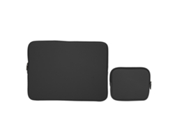 Mochila/Estojo para Notebook Solid Cor com Zíper, 14 Bolsos e Proteção Preta