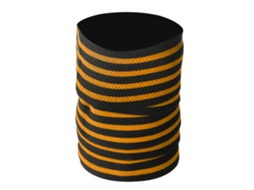 Joelheira Esportiva Ajustável Com Elástico De Nylon E 4 Listras Suporte Para Joelho (preto E Laranja)