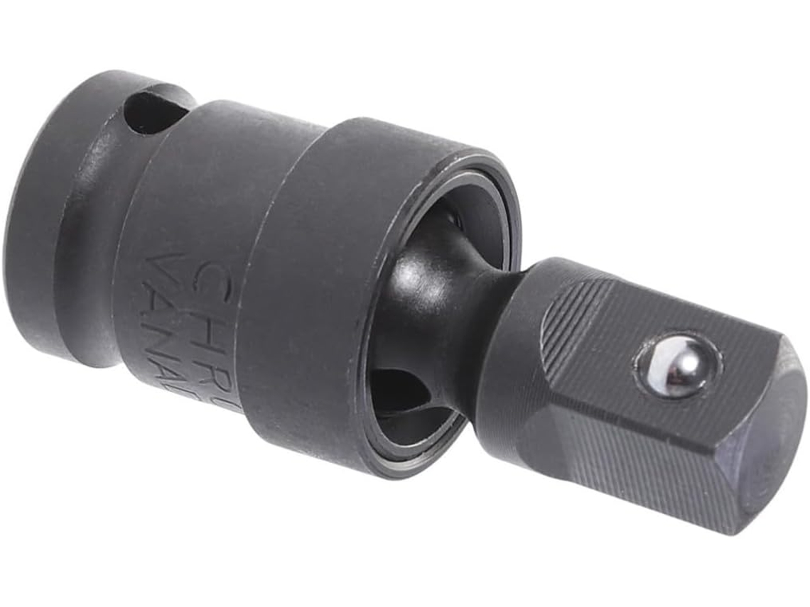 Adaptador De Soquete De 1 Polegada Em Aço Vanádio Com Acabamento Espelhado E Perfil Fino.