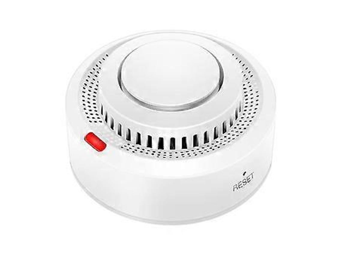 Detetor De Fumo Portátil Sem Fios Com Função De Alarme - Branco