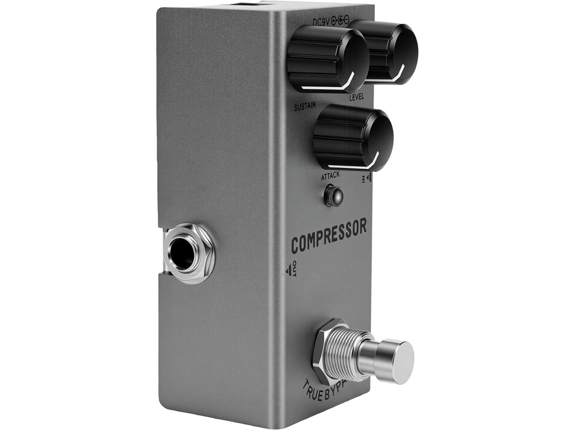 Pedal Compressor Para Guitarra Com 3 Knobs True Bypass