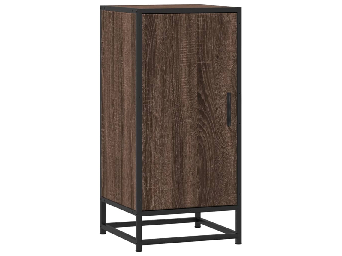 Aparador em Madeira/metal Carvalho Castanho MAISON EXCLUSIVE (35,5x35x76 cm)