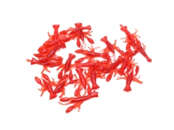 Bagged Soft Shrimp Luminous Simulation Silicone Material Fake Bait Red Lure