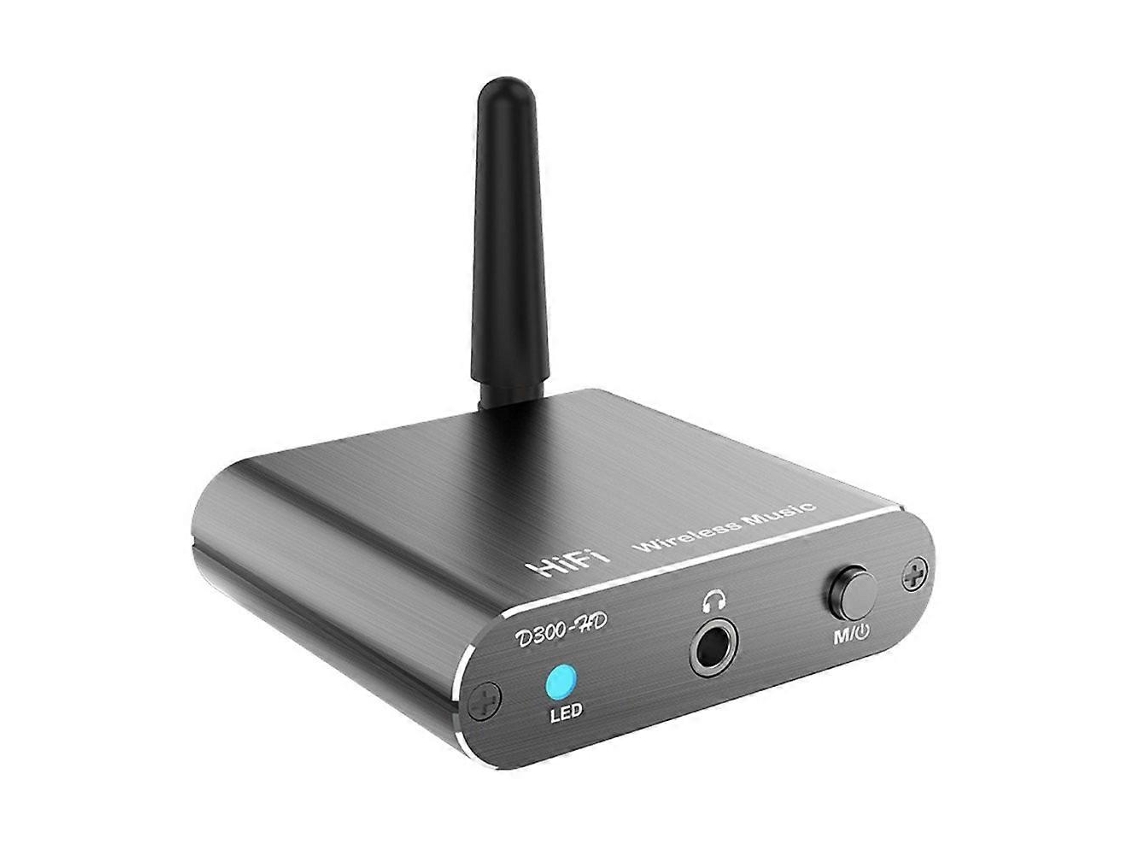 Receptor De Áudio Bluetooth 5.2 Com Entrada Auxiliar De 3,5 Mm, Coaxial, Fibra Óptica E Aptx, Adaptador Bluetooth Hd D300