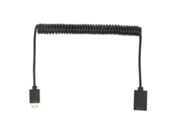 1.8m Mini Hd Output Adapter 4k At 60hz Od3.2mm Pvc And Metal Male To Female Coiled Cable For Tvs Tablet LAXISCREED
