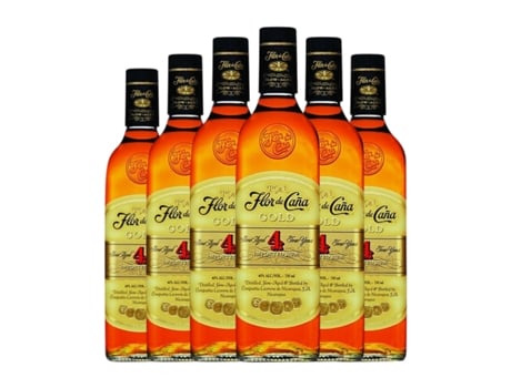 Rum FLOR DE CAÑA Gold 4 Anos (0.7 L - 6 Unidades)