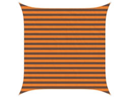 Vidaxl Vela De Sombra Solar Laranja E Marrom 2,5 X 2,5 M