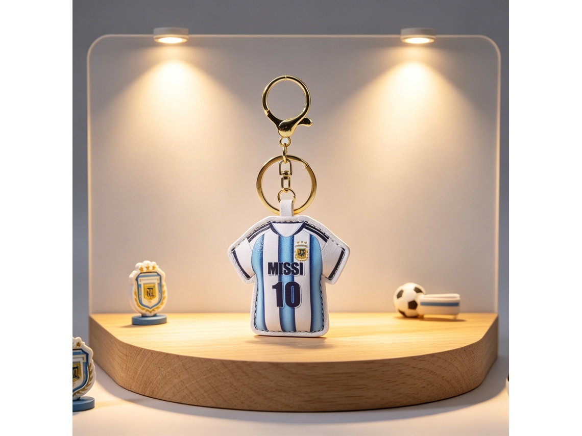 Chaveiro de Camisa Futebol Genérica, Acessório Torcedor da Copa do Mundo e Eurocopa, Presente Fãs, Ergonômico, Uso Diário STELASPLEN