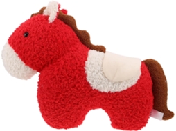 Almofada Pelúcia Decorativa em Formato Cavalo, Feita Tído