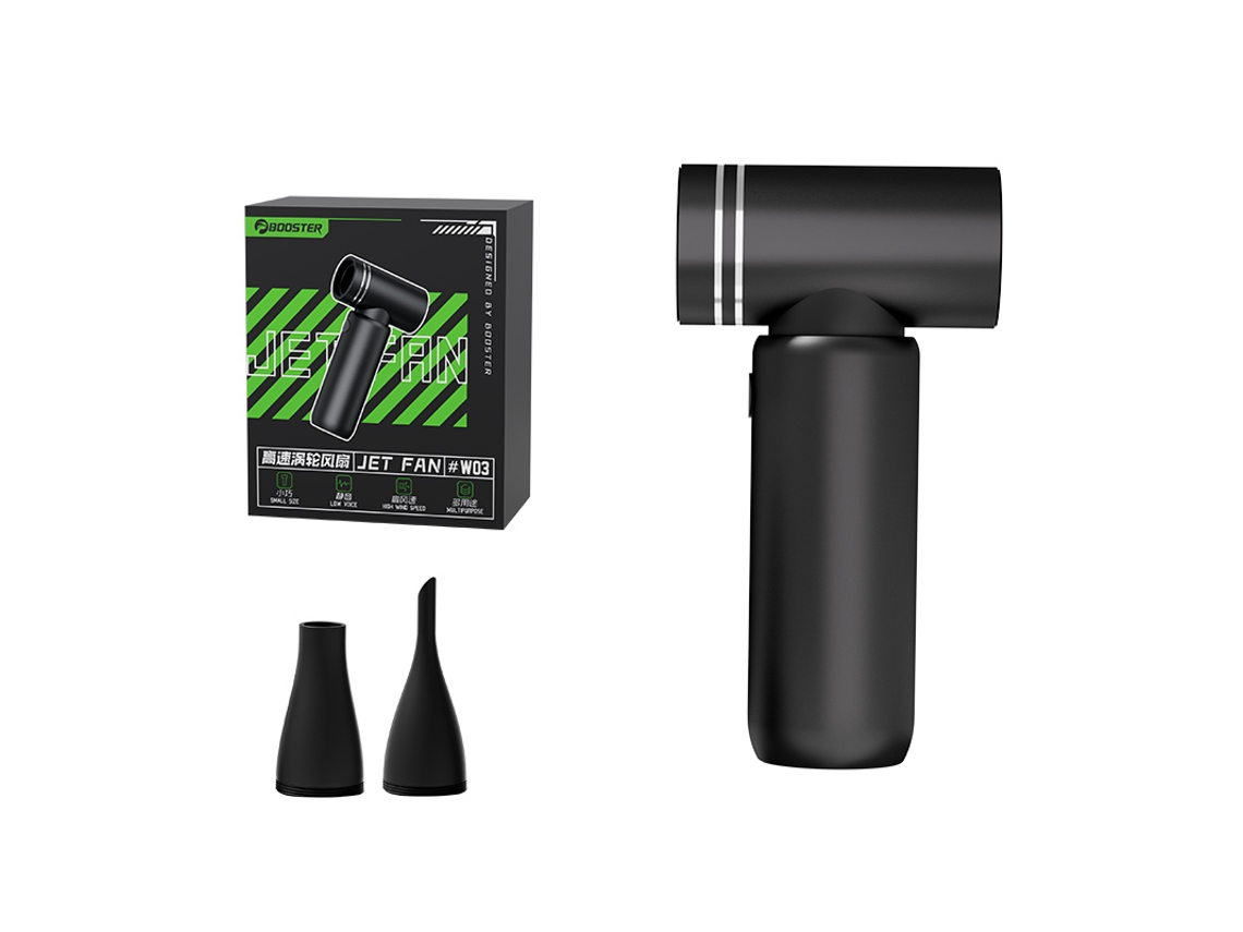 Mini Aspirador de Pó Portátil de Alta Velocidade com Turbina a Jato Superalimentada, 110.000 Rpm MDUG (preto)