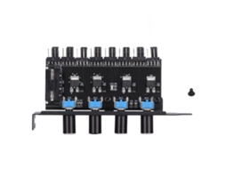Controlador De Velocidade De Ventilador Pc Fan Hub 12v 4 Pinos 8 Canais 4 Botões Com Parafuso