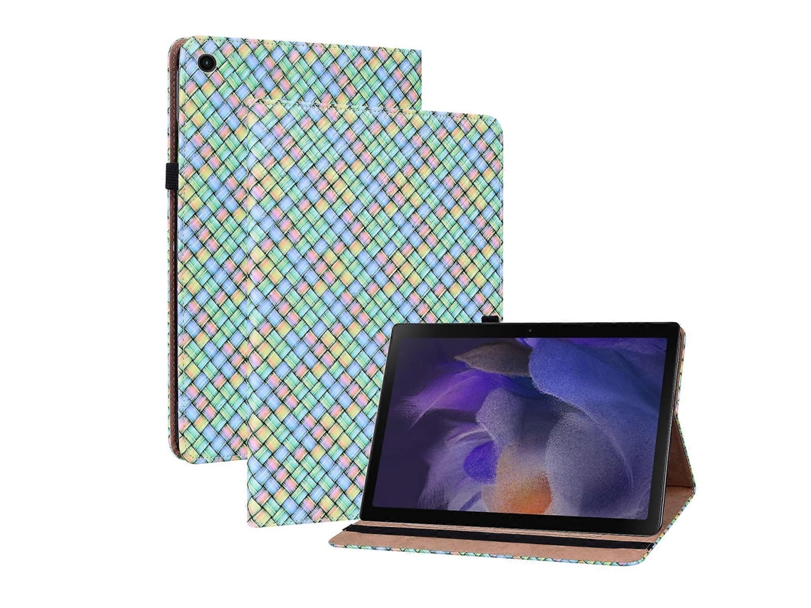 Capa de couro com tecido colorido Webake com suporte para tablet Oppo Realme Pad 10.4