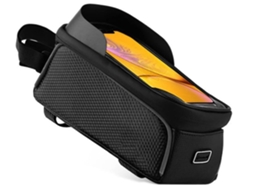 Bolsa Quadro Bicicleta À Prova Dágua Tubo Superior Telefone Com Tecido Sensível Ao Toque Lalalamoli
