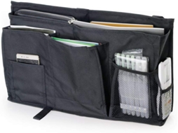 Lurelia Bolsa De Cabeceira, Suspensa, Com Bolsos, Para Sofá, Preto, Leitura Fácil