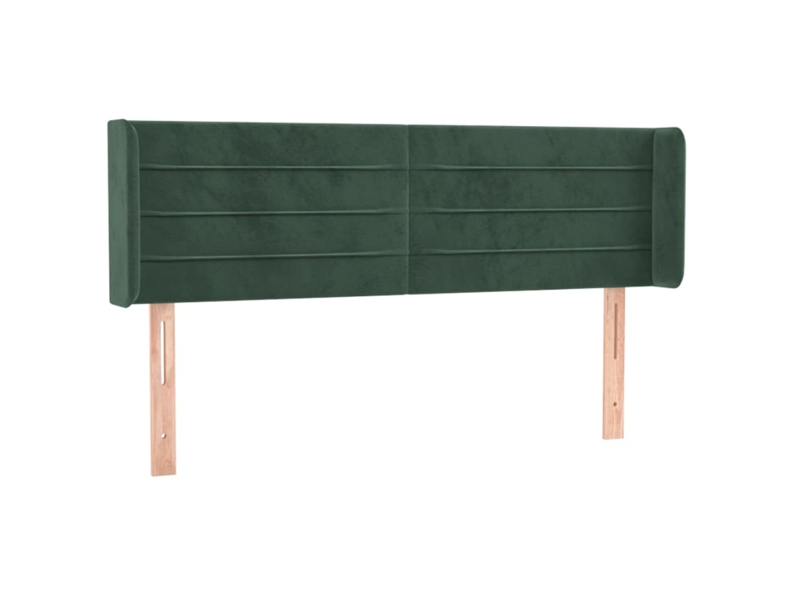 Headboard, Headboards Vidaxl Verde Veludo (147 X 16 X 78/88 Cm)