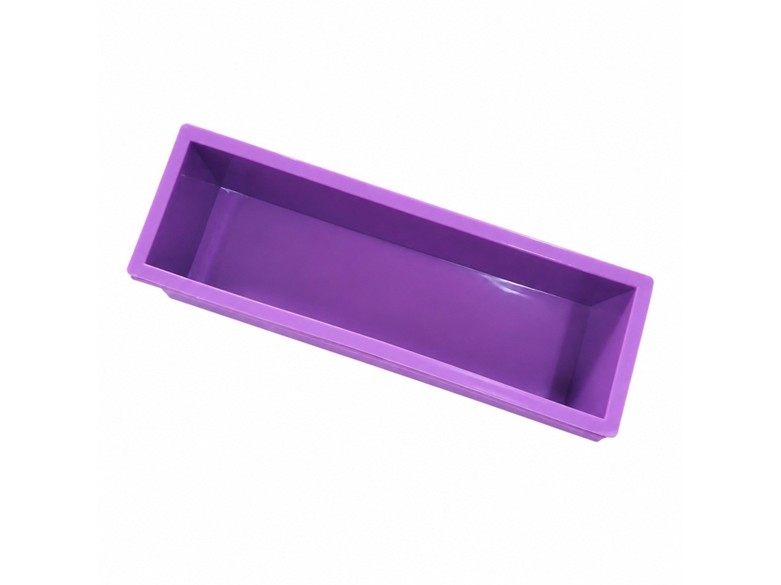 Molde Retangular De Madeira Com Interior De Silicone Para Sabonetes