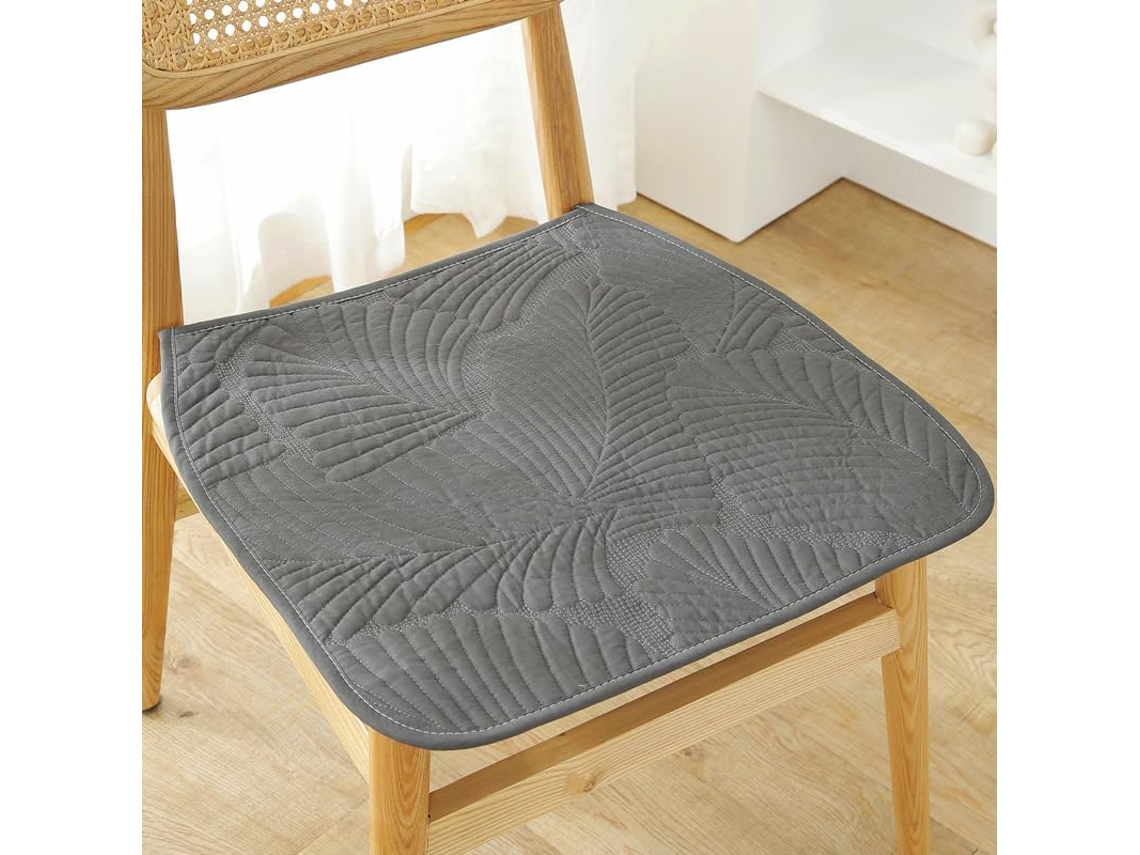 Almofada Para Jardim, Terraço, Casa, Cozinha, Escritório, Grossa, Confortável, 40x 40cm Cinza Escuro