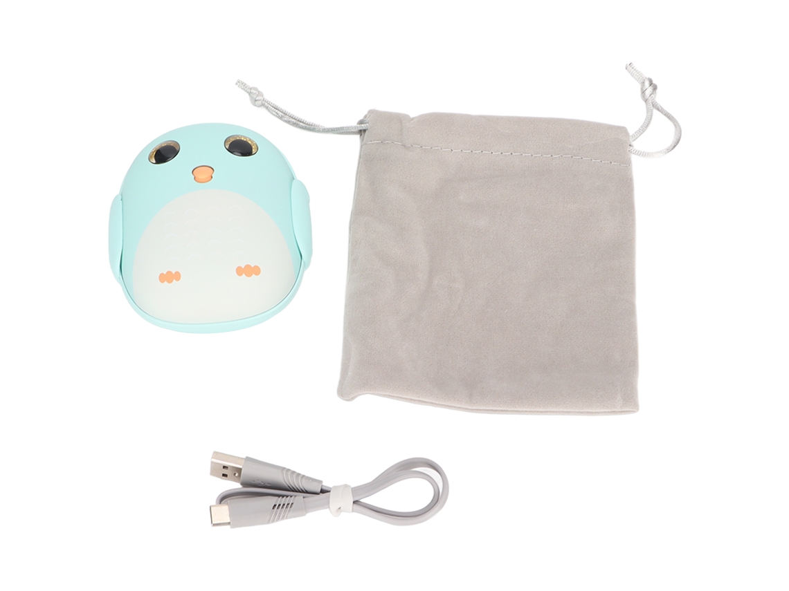 Mali aquecedor de Mãos Portátil Usb Recarregável 6000mah Power Bank Reutilizável para Camping Verde