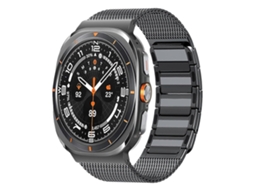 Pulseira Magnética Trançada Em Aço Inoxidável Em Formato De I Para Samsung Galaxy Watch Ultra 47mm / Ultra 2025