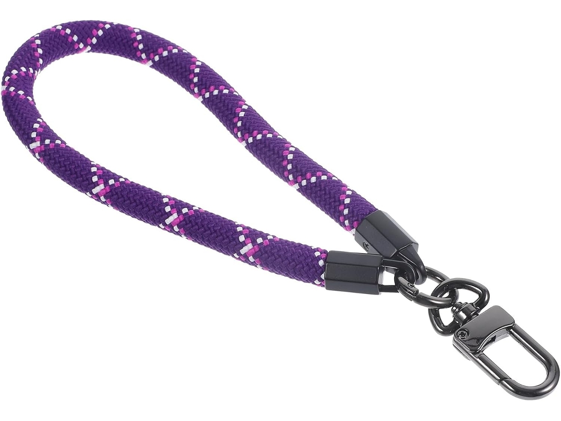 Alça De Pulso Para Chaveiro Em Nylon E Metal Para Câmera E Pen Drive, Design Leve E Trançado.