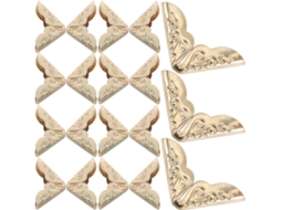 200pcs Protetores De Ângulo Em Metal Doré Doré, Rétro Decorativos Fácil Instalar Para Álbuns, Cadernetas