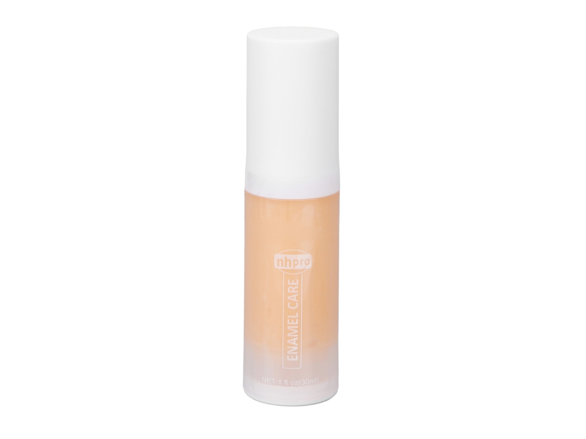 Creme dental clareador que reduz a sensibilidade e remove a placa bacteriana. Restauração dentária selada sob pressão para uso doméstico. 30 ml.