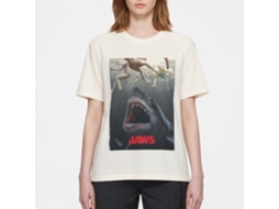 Rockinstone Jaws Movie Nom Nom Legs Solid Natural Adult T-shirt Size:xxl