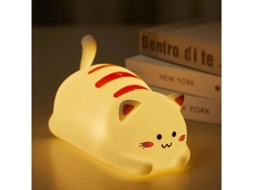 Luz Noturna De Gato Para Crianças Linda Luz Noturna De Silicone Com 2 Níveis De Brilho Lâmpada Recarregável Kawaii Para Quarto Meninas E Yizhood