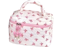 Nécessaire De Maquiagem Acolchoada Floral Nécessaire De Maquiagem Acolchoada Porta Cosméticos Gokoco