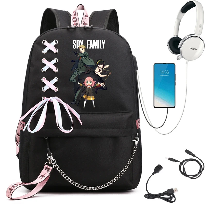 Mochila Infantil, Feminina, Juvenil, Estampa Anime, Aulas