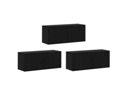 Conjunto de Armário de Tv Montado na Parede 3 Pcs MAISON EXCLUSIVE