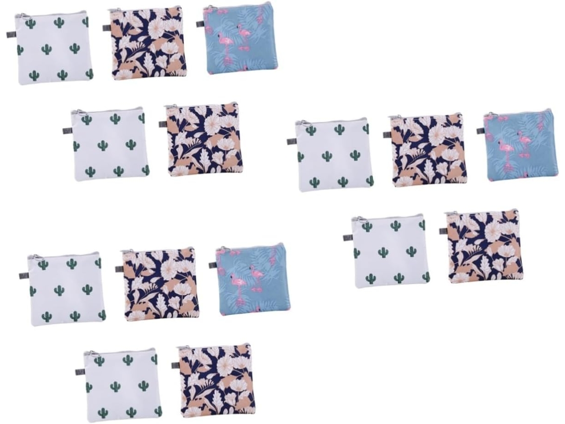 Com 3 Bolsas Impermeáveis Para Absorventes Higiênicos, Kit Adorável