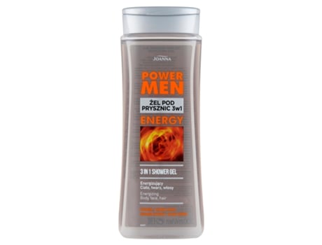 Power Men Energy Gel De Banho 3 Em 1, 300ml Joanna