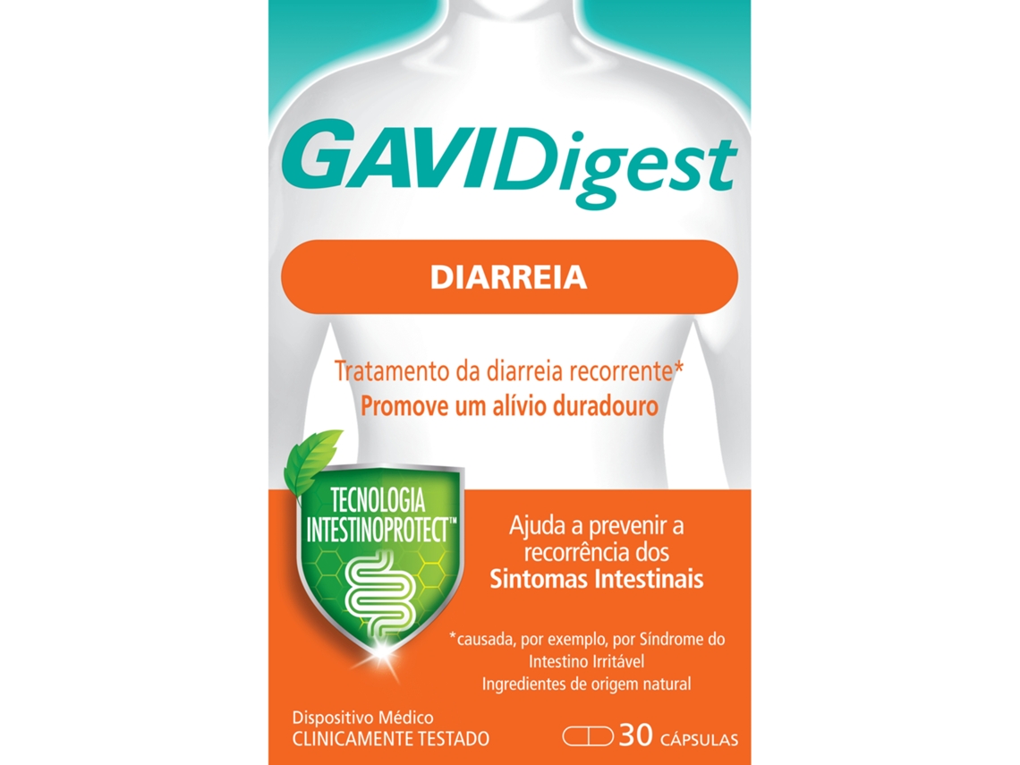 Cápsulas de Gavidigest para a função intestinal