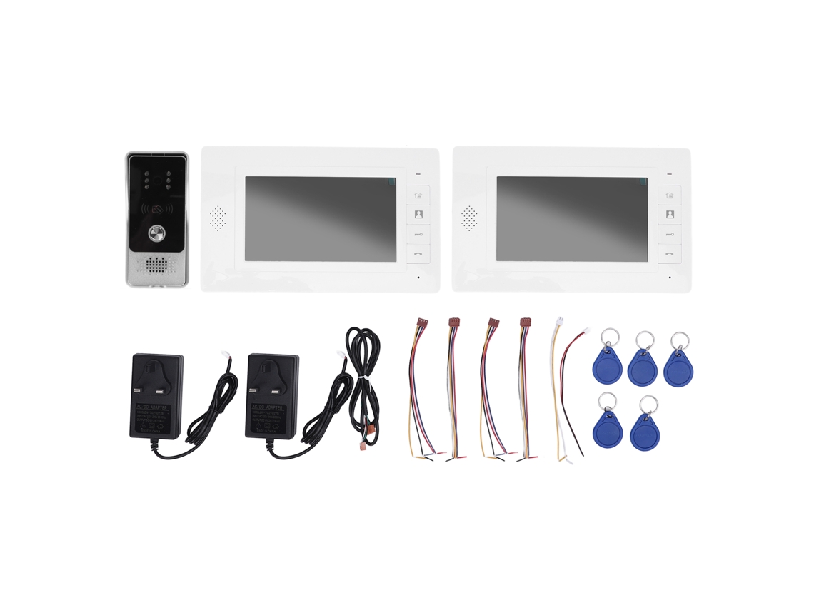 Campainha de Vídeo Inteligente com Ecrã Colorido de 7 Polegadas Plug Gb