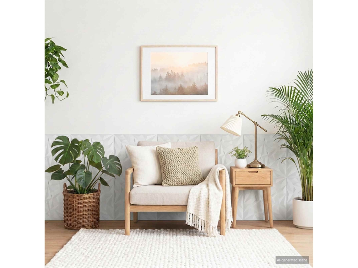 Vidaxl Painéis De Parede 48 Unid. 50 X 50 Cm Branco Espuma Xps
