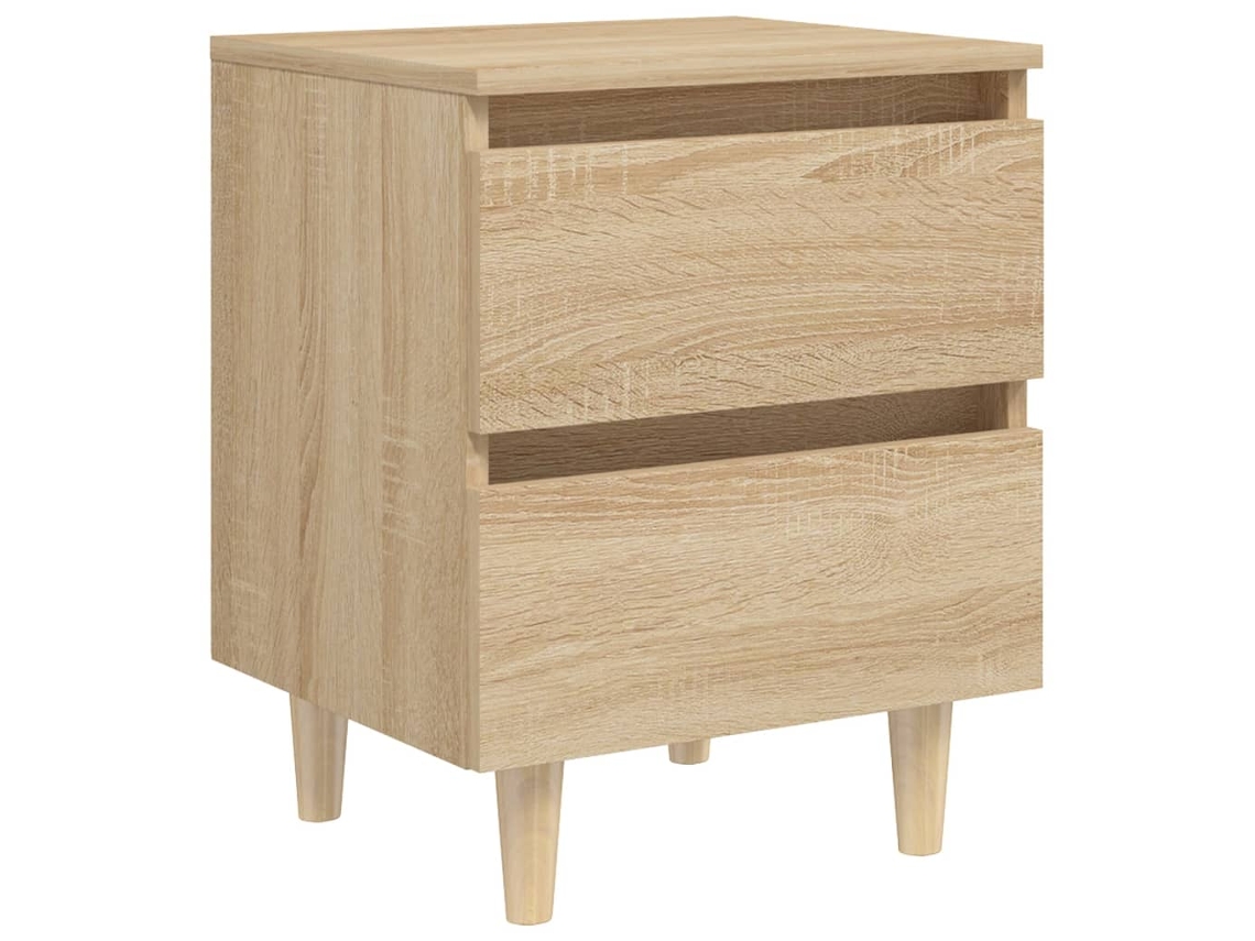 Bed Cabinet, Bed Cabinets Vidaxl Marrom Madeira De Pinho (n/a)