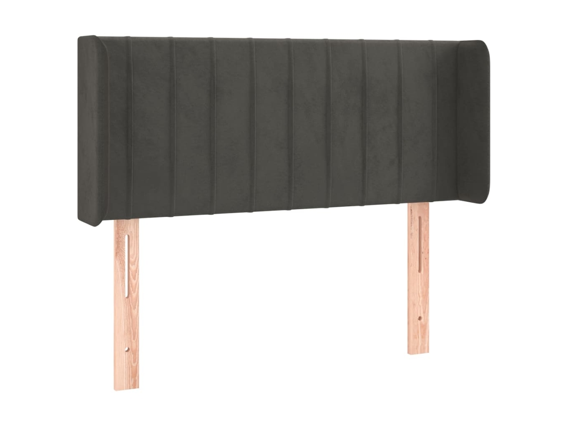Headboard, Headboards Vidaxl Cinzeto Veludo (93 X 16 X 78/88 Cm)