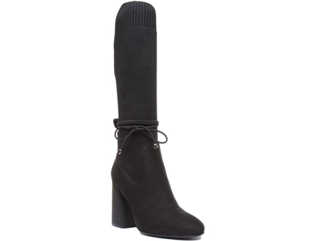 Botas de Mulher JUSTINREESS ENGLAND Pele Preto (38)