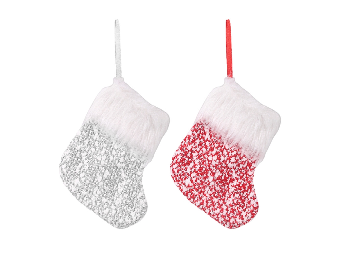 Presente de Natal Pequeno em Plush com Meias Decorativas LAXISCREED